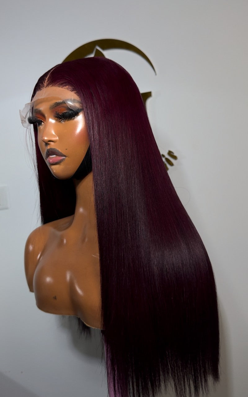 16” Bone Straight – 250g with 5x5 Closure (Factory-Made Color)