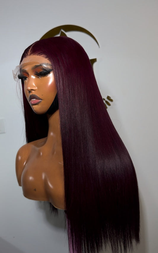 16” Bone Straight – 250g with 5x5 Closure (Factory-Made Color)