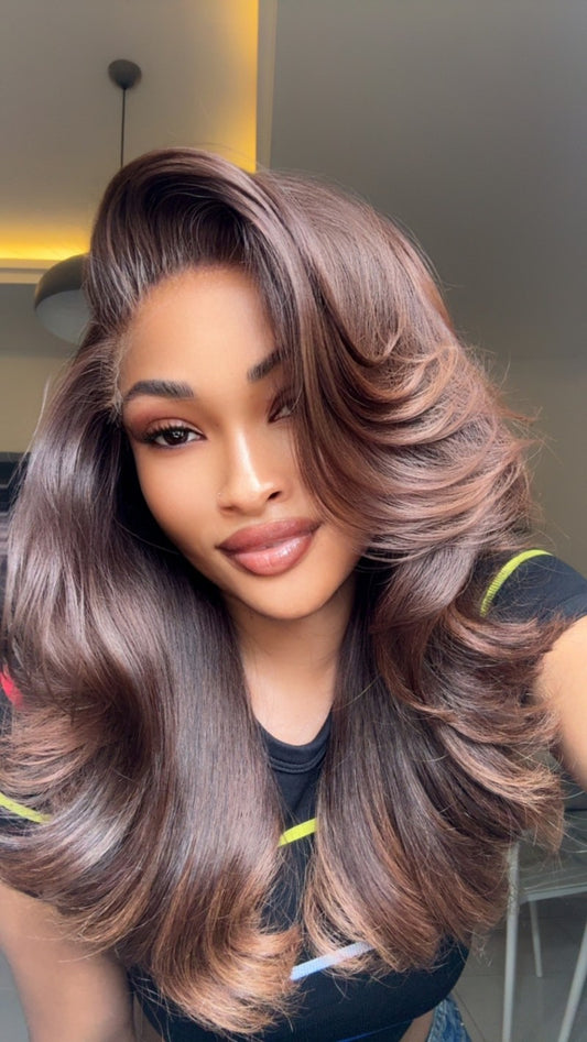 14" Indian Raw Bodywave 400g Bundle + 6x6 HD Lace Closure (Baleyage)