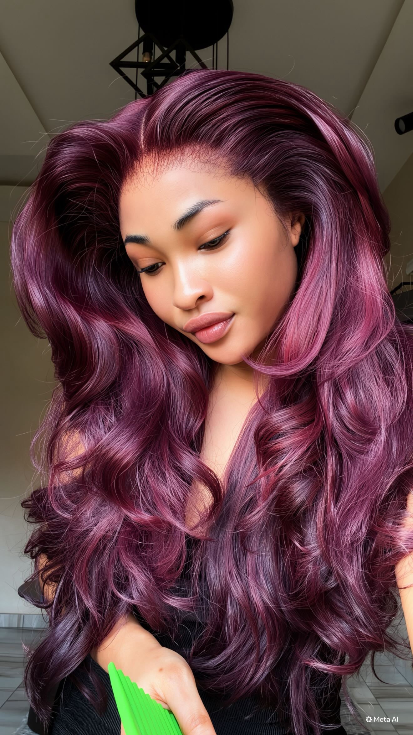 Dark burgundy